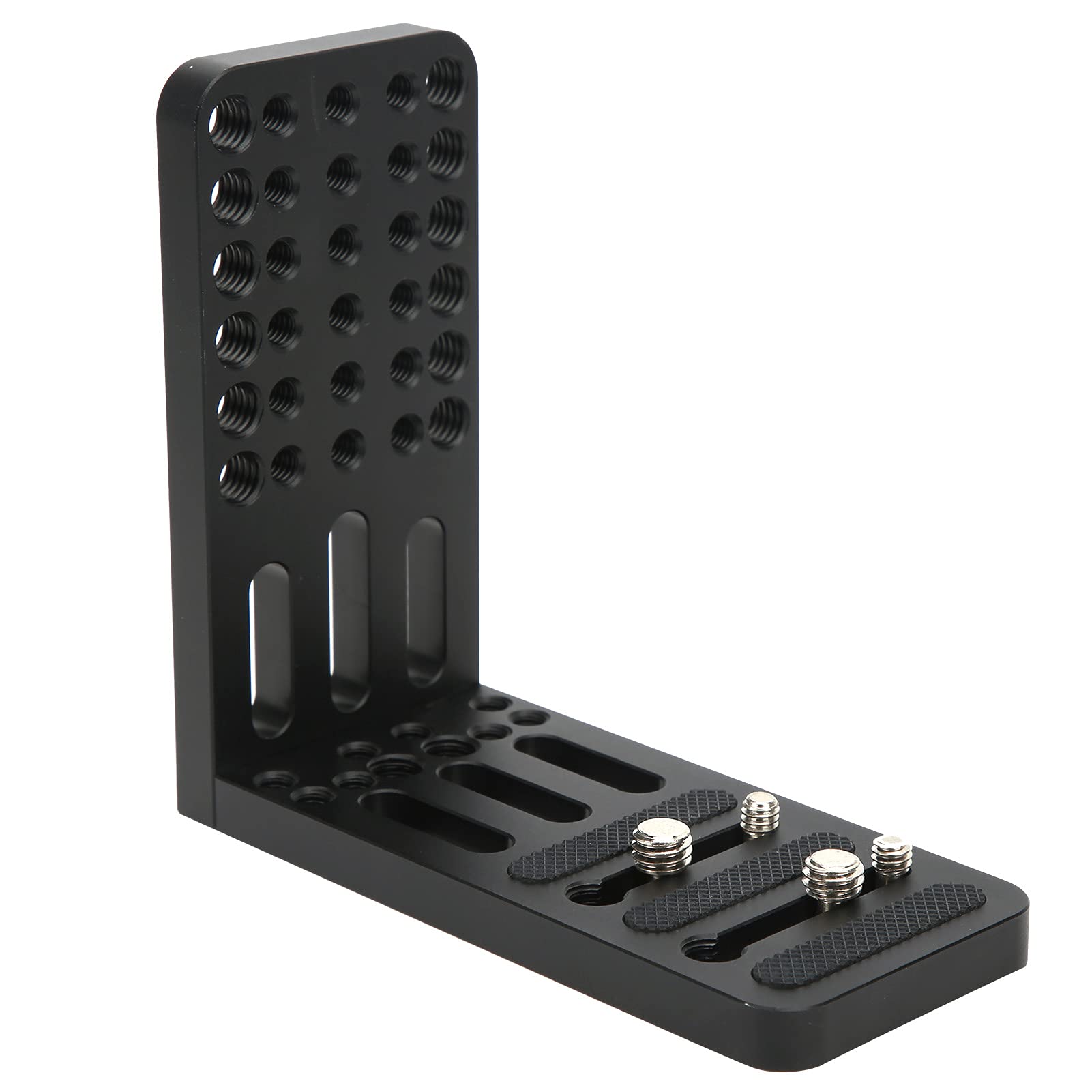 Archuu L-Shaped Quick Release Plate, Aluminum Alloy L Shape Bracket, 1/4in, 3/8in Screw Holes, Compatible with FS7H/ARRI/FS5, Camera L Bracket