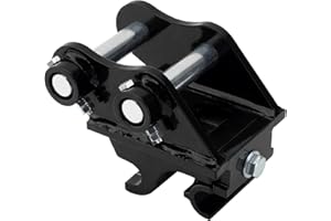 Turnirace Mini Excavator Quick Change Hitch Coupler Fits up to 3 tons Excavators, Mini Excavator Attachments Adapter for Ripper, Bucket, Rake, Grapple