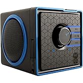 GOgroove SonaVERSE BX Wired Portable Speaker with USB Music Player - Cube Speaker with USB Flash Drive MP3 Input, 3.5mm AUX Port, Playback Buttons, Rechargeable 5 Hour Battery (Wired AUX Only)