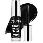YBUETE Professional Halloween Black Tooth Paint for SFX Makeup | Temporary Black Tooth Paint，Decayed Rotten Cruddy Missing Teeth Makeup, for Cosplay, Makeup, Theater, Costume Party