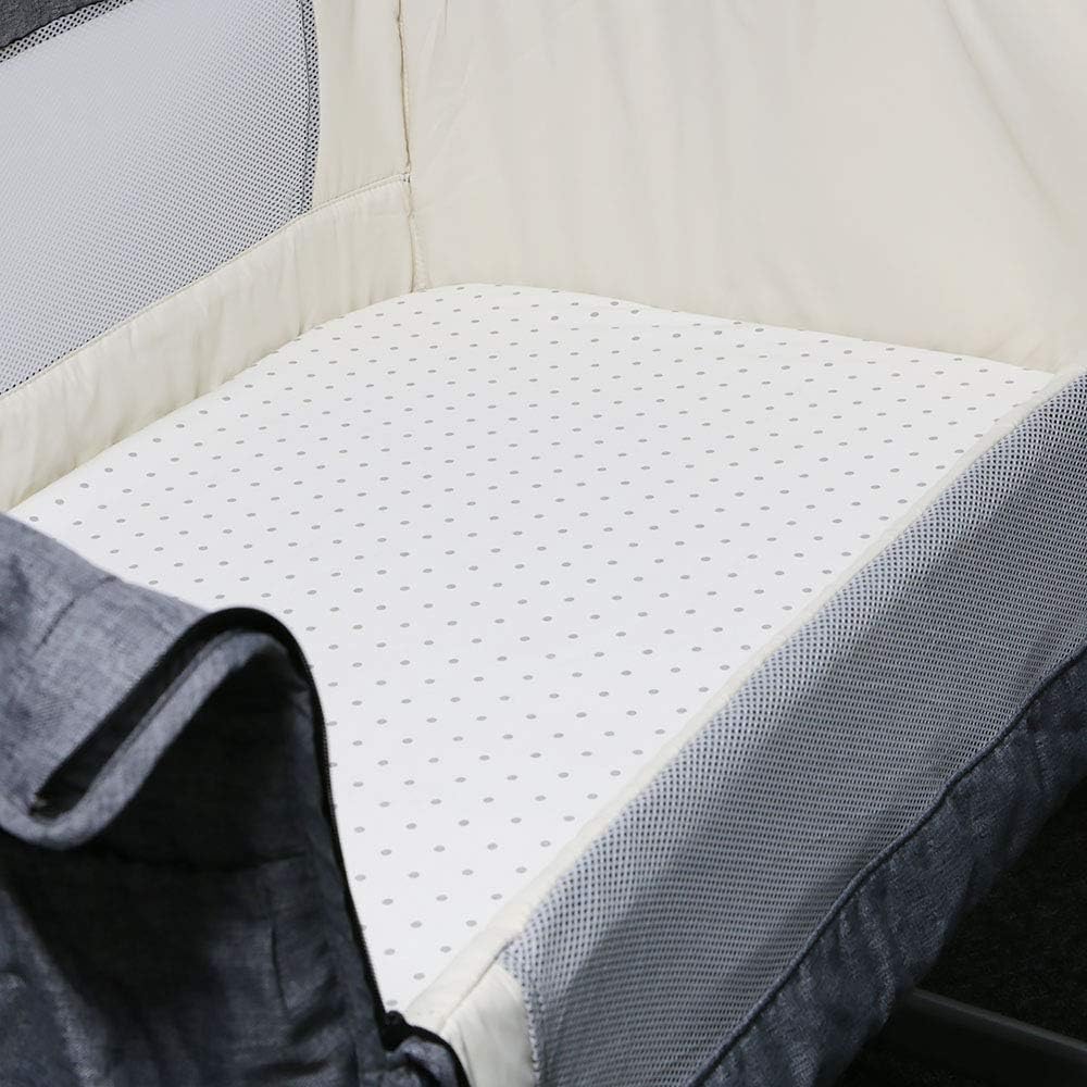 mika micky fitted sheet for bedside crib