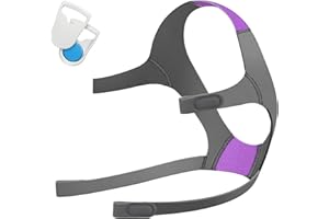 NITTIID Headgear for AirFit F20 /AirTouch F20,1 Pack Replacement F20 Headgear(Purple) with 1 Pair Magnetic Clips