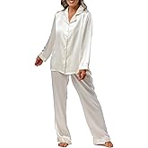 Fishers Finery Women's 100% Mulberry Silk Long Pajama Set with Gift Box