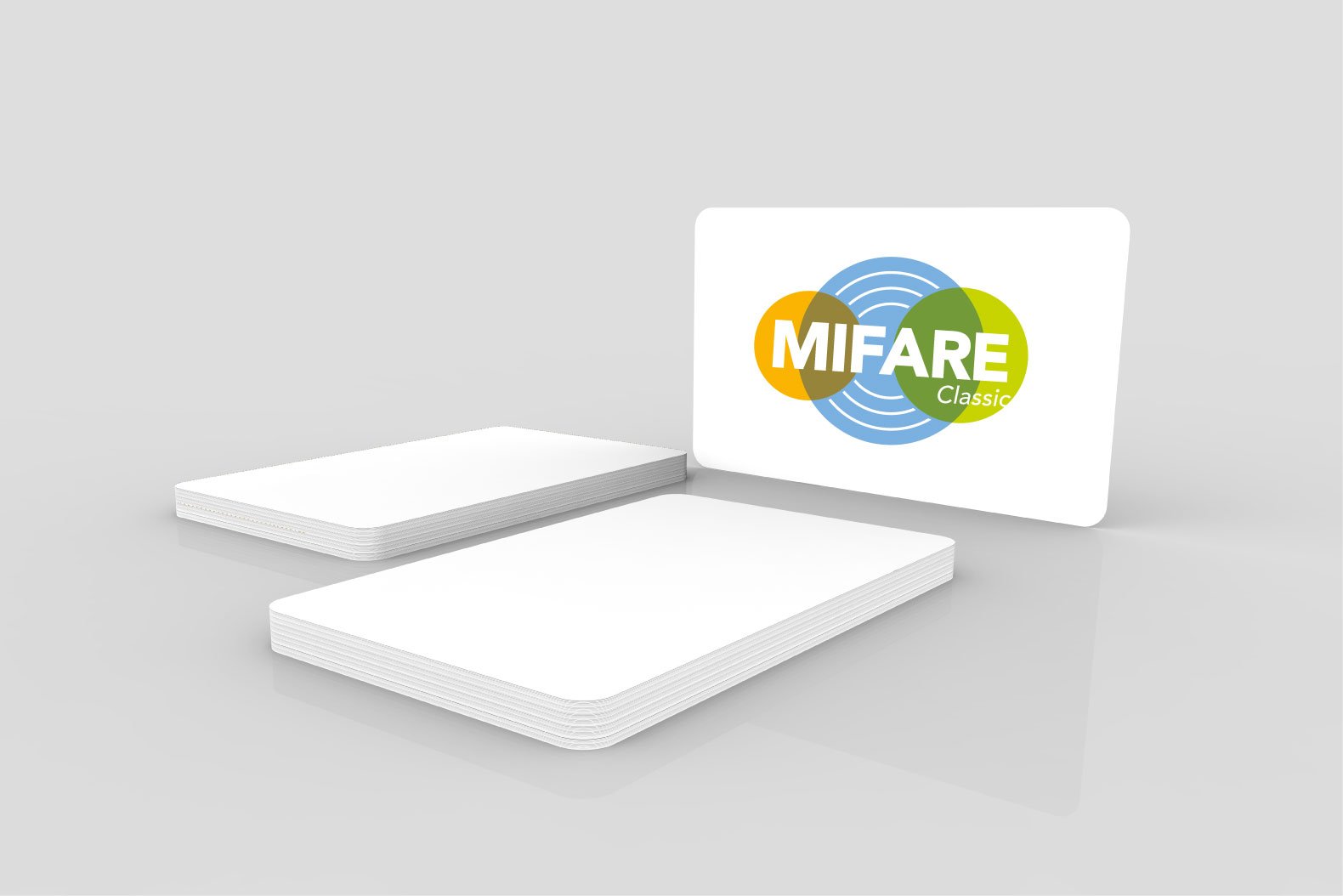 NXP MIFARE® Classic 4K EV1 Blank White ISO PVC Cards, 13.56MHz, ISO14443A, Gloss Finish (Pack of 50)