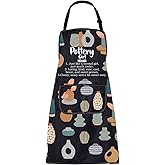 FUSTMW Pottery Apron - Ceramics Apron with Pockets for Pottery Lovers