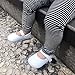 Felix & Flora White Baby Shoes Girl 6-12 Months - Infant Baby Walking Shoes Moccasinss Rubber Sole Crib Shoes(White,6-9 Months)