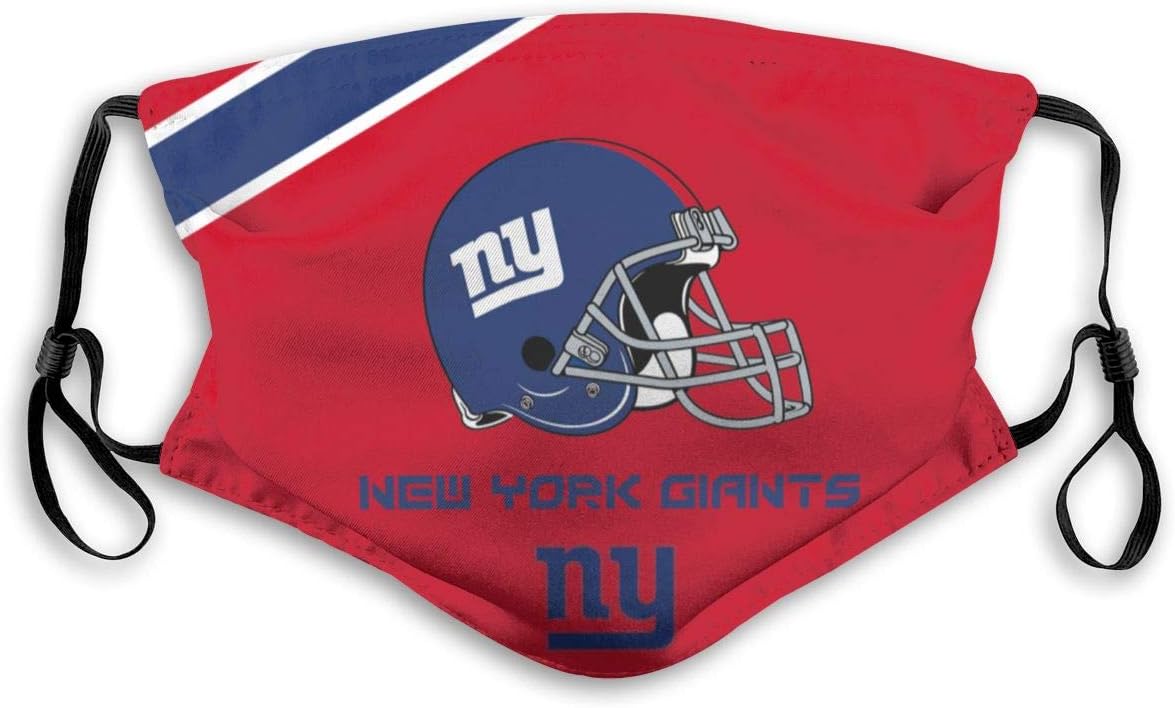 Kanteband New York Giants Adjustable and Replaceable 5 - Layer Activated Carbon Filter Respirator for Unisex Use