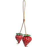 CRAZYSMITH Leather Keychain,Purse Charms,Bag Charms for Handbags,Interesting Stylish Simulated Food Leather Bag Charm