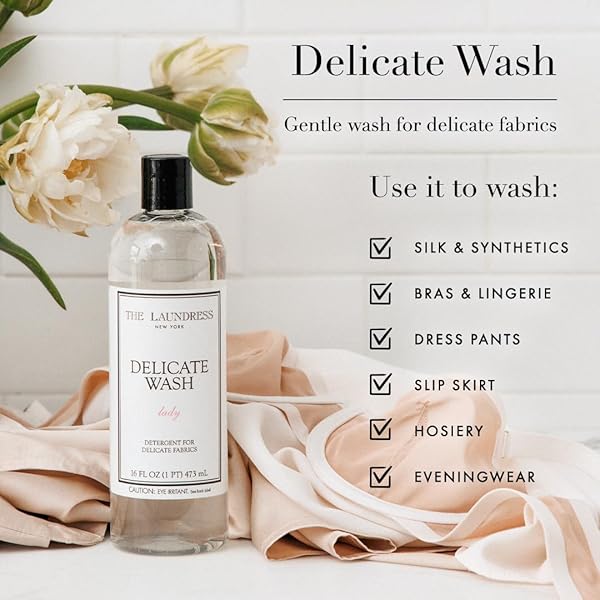 THE LAUNDRESS DELICATE WASH, DOUBLE CONCENTRATED, LADY SCENT, DETERGENT DELICATE, LINGERIE & SILK DETERGENT, LINGERIE WASH, 16 FL OZ