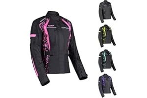 PANDA CYCLE GEAR Motorcycle Jacket for Women Waterproof All Season CE Armored for Enduro Dual Sports Riding Touring Adventure