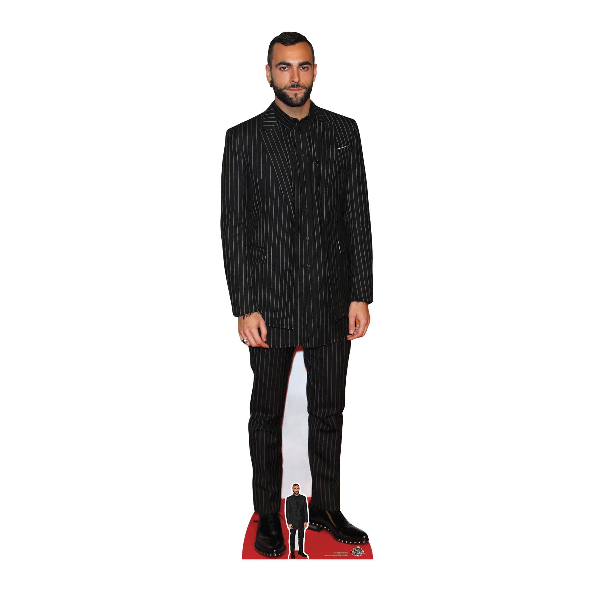 Star Cutouts CS819 Marco Mengoni Lifesize Cardboard Cutout/Stand Up/Standee Great Talking Point, Fun for Events and Parties With Free Mini Standee