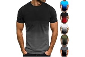 APIVOE Men's T-Shirts 2024 Summer Short Sleeve Shirts Casual Crew Neck Henley Tees Work Beach Big and Tall Slim Fit Shirts