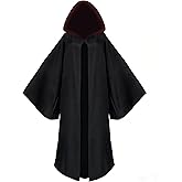 globazoe Unisex Wizard Robe Halloween Costume Magical Cloak Hooded for Women Men