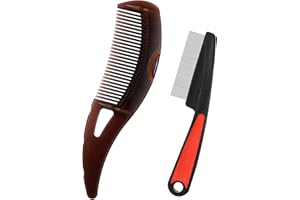2Pcs Dandruff Comb, Fine Tooth Comb, Lice Comb Psoriasis Comb Energy Comb Scalp Cleaning Comb Dandruff Remover Scalp Detox Co