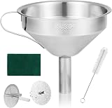 JOREST 5pcs 3D Resin Filter Funnel Kit Stainless Steel with Brush view 1