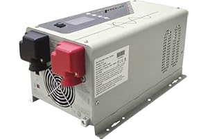 Aowoil 3000W Pure Sine Wave Inverter DC 12V to AC 110V/220V Solar Power Inverter Home Power Generator, Listed with LCD Digital Displayer, Built-in USB port, AC Hardwire Port, Supports up to 240V