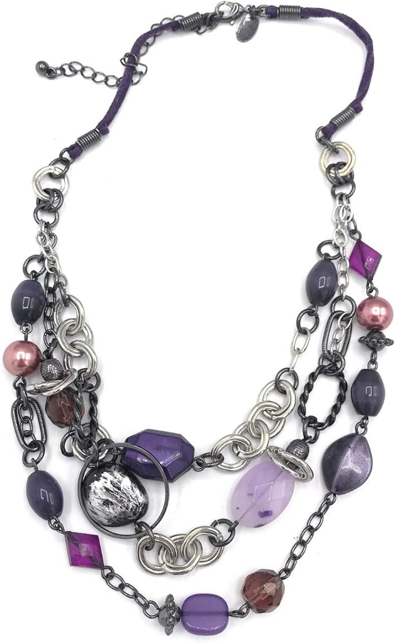 Lia Sophia Purple Haze Retired Necklace Jewelry