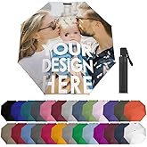 TAFSGEUI Custom Umbrella with Text Logo Image Picture 40 Colors Umbrellas for Rain Sun