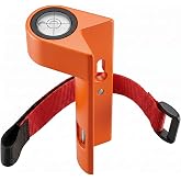 Post Level for Grade Rod, Fence Post and Grade Stick, Surveying Equipment | Bubble Vial Crick Level with Adjustable Strap, Orange Portable Measuring Instrument Special Horizontal for Tower Ruler