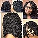 3 Pack Spring Twist Crochet Hair 8 Inch Short Ombre Crochet Braids Synthetic Braiding Hair Extensions Jamaican Bounce Curl (#1B)