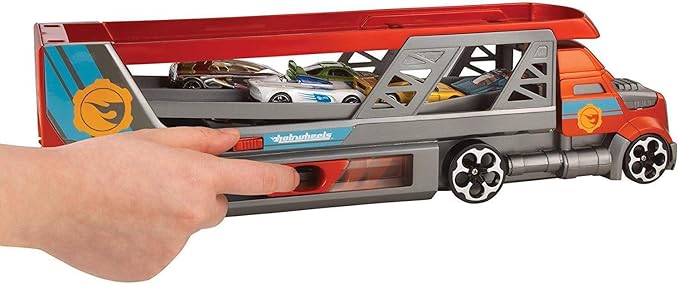 hot wheels city blastin rig with 3 cars