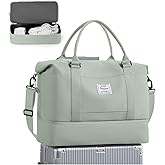 Travel Duffel Bag, Sports Tote Gym Bag, Shoulder Weekender Overnight Bag for Women