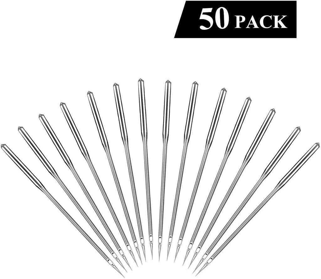 Sewing Machine Needles, 50 Count, Universal Regular Point for Singer (A)