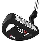 PGM Golf Putter for Men and Women &ndash; Right/Left Handed Mallet Putter | High-MOI Mallet, Stepped Steel Shaft, Low CG, Precision Alignment