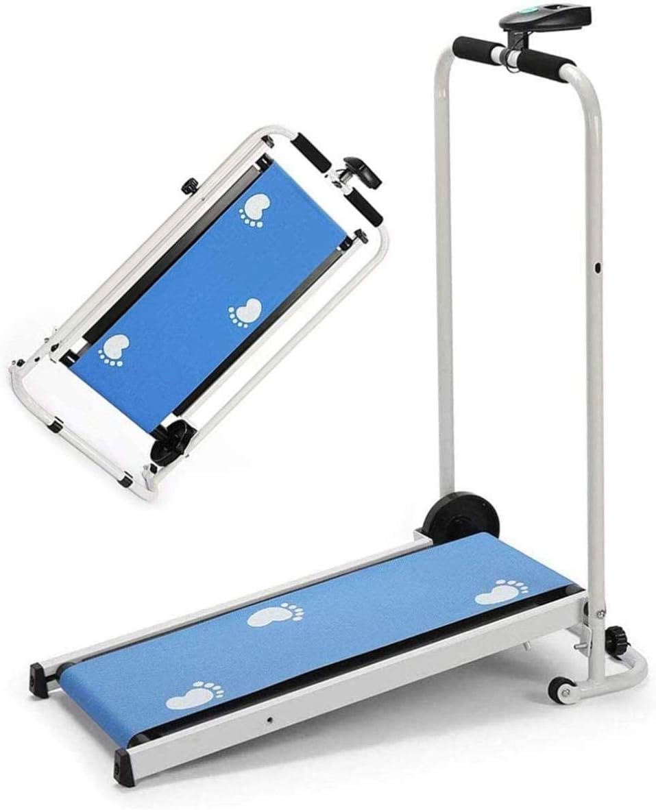 ZHANGKANG Treadmill, Mini Mechanical Folding Treadmill, Manual Running Machine Mini Fitness Walking Machine for Adult Kids Gym Exercise, Home Fitness Equipment