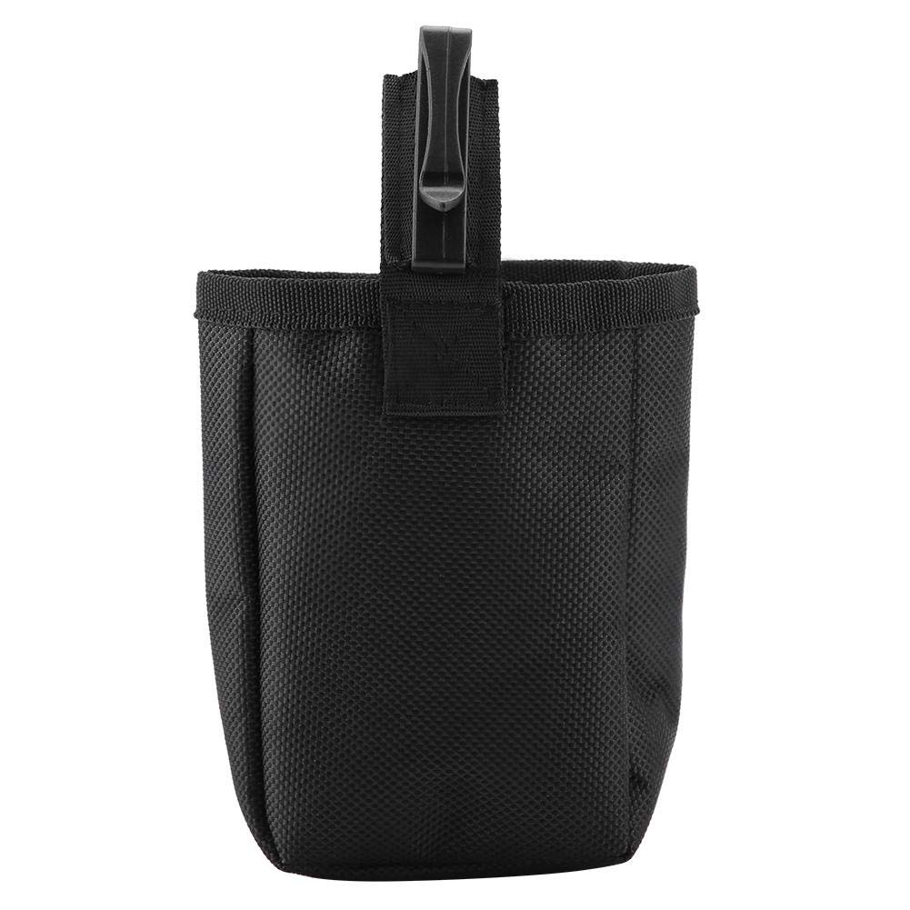 Dog Treat Pouches, Portable Summer Mini Outdoor Training Puppy Snack Bag Lightweight and Breathable Food Waist Pouch with Closure Plastic Clip(Black)