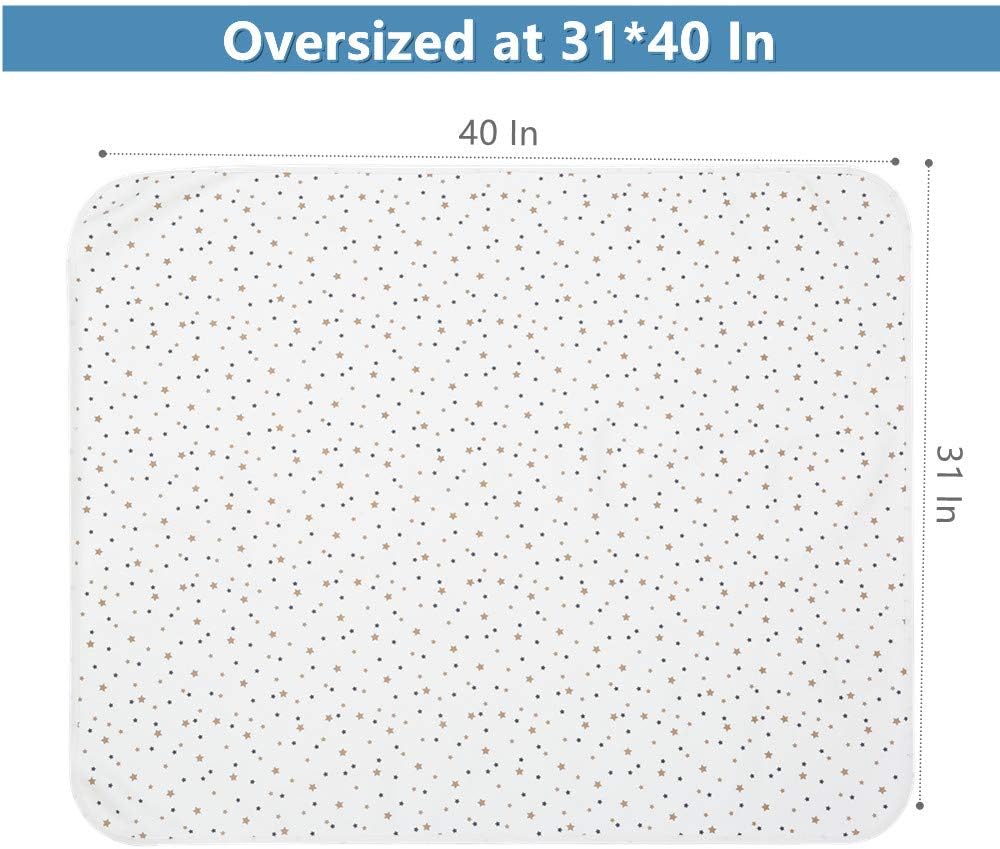 Baby Waterproof Bed Pad Wetting Pads Washable for Kids Toddler Potty Training Pads Pad Mat for Pack n Play/Crib/Mini Crib Reusable Incontinence Underpads for Kids/Adult/Pets (Brown): Kitchen & Dining