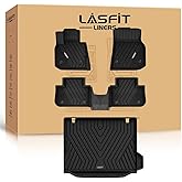 LASFIT 2018-2024 BMW X3 Floor Mats & Trunk Mat, Custom Fit TPE All Weather Car Liners Full Set for x3 30i/M/M40i/M Competition Accessories, Waterproof & Anti-Slip (Don't Fit X3 30e)