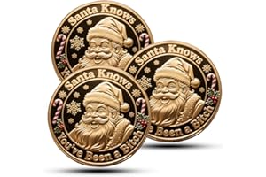 Santa Knows You've Been a Bitch Coin – Exquisitely Funny, Merry Fucking Christmas Coin, Santa Claus Christmas Challenge Coin,