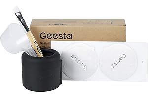 GEESTA Easy-Seal Coffee Capsule Refill Kit for Nespresso Vertuoline with a Brush, Scoop, Reusable Capsule Holder, and 80 Premium Foil Seals