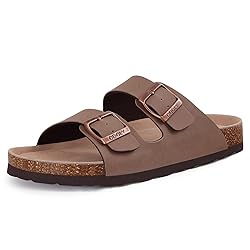 ODOLY Unisex Cork Footbed Slide Sandal, Arch