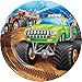 Monster Truck Rally Birthday Party Pack – Includes 7” Paper Plates & Beverage Napkins Plus 24 Birthday Candles – Serves 16