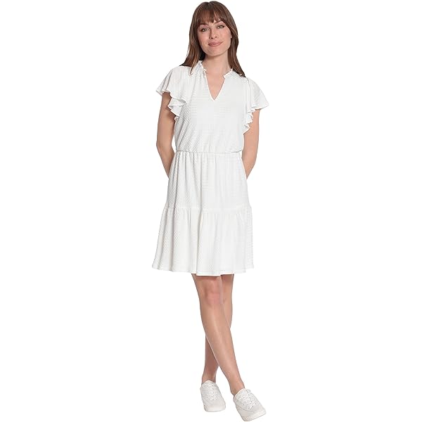 Red Dress For Women London Times Women's Printed Belted Midi Dress