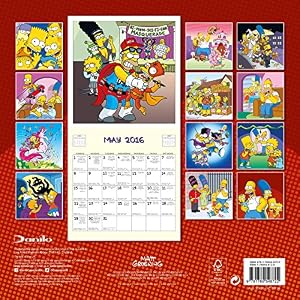 The Official the Simpsons 2016 Square Calendar