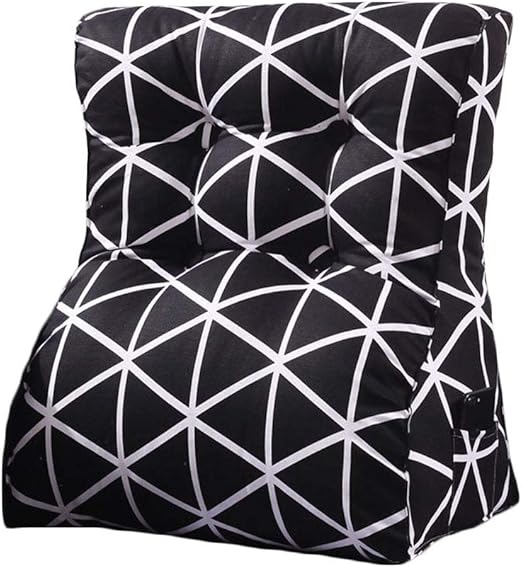 Almohada de lectura para reposacabezas de algodón y lino Sofá de