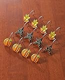 Set of 12 Pumpkin & Stars Shower Hooks