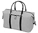 London Fog Cambridge 22 Inch Weekender, Black/White