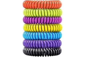 BUGGYBANDS 14 Pack Mosquito Bracelets for Kids Adult - Nature Citronella, Lemongrass and Eucalyptus, Up to 350 Hour of Protection