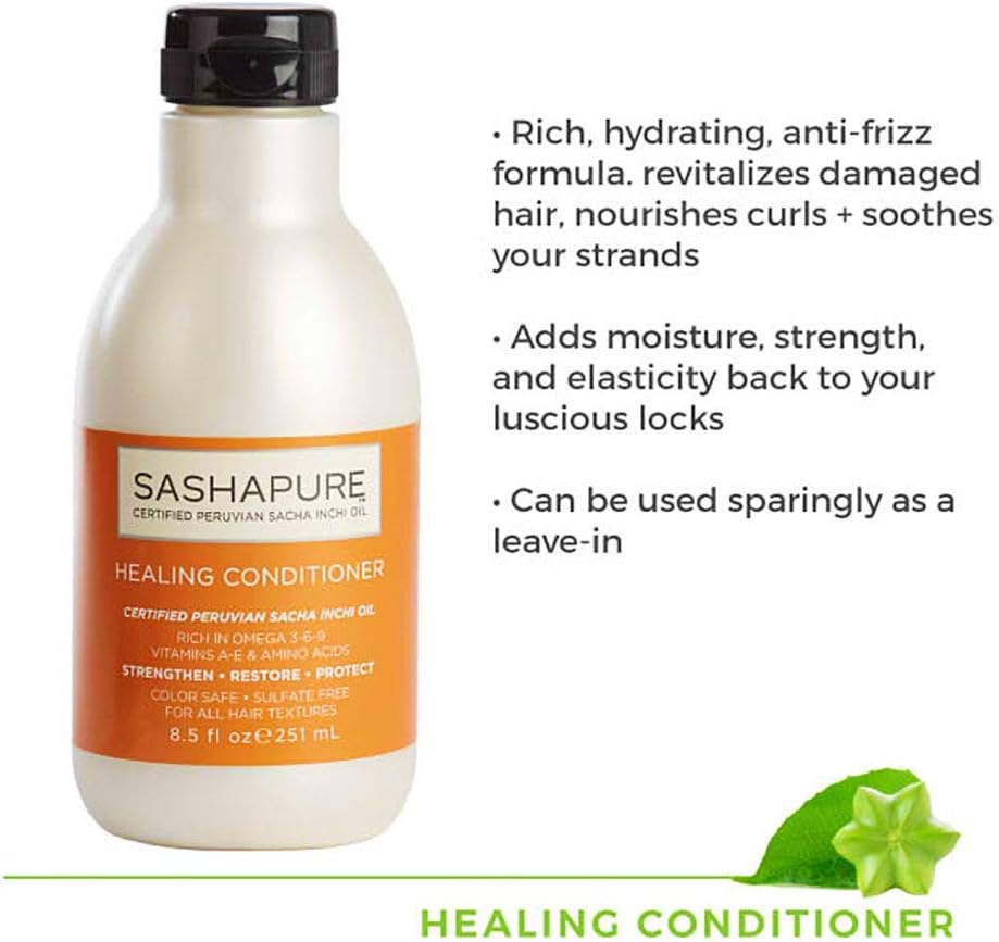 Sashapure Healing Conditioner 1x 251ml, no Colour, 251 ml (Pack of 1) - Image 4