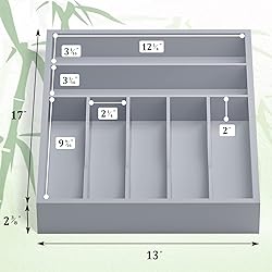 WUSHIZHUHUN Utensil Organizer Silverware Drawer