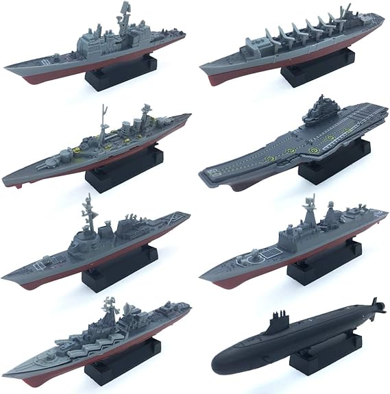8 Sets 3DPuzzle Model Battleship Aircraft Carrier Toy Submarine