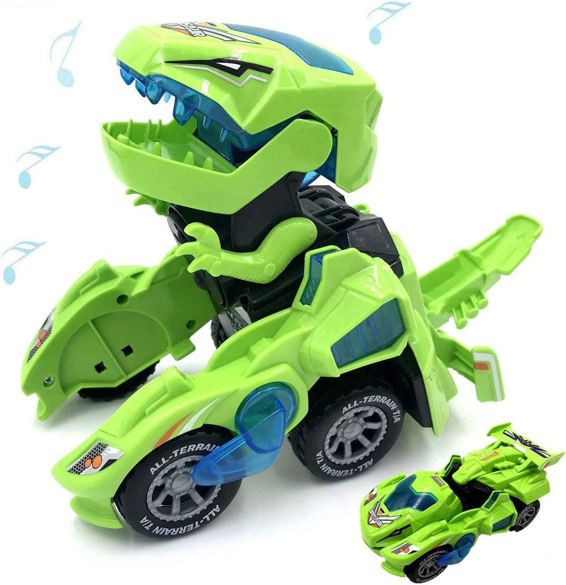 led dinosaur car with sound