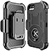 iPhone SE Case,Kaptron™ Hybrid Dual Layer Combo Armor Defender Protective Case with Kickstand and Belt Clip for iPhone SE / iPhone 5S / 5