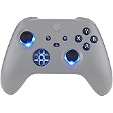 eXtremeRate Multi-Colors Luminated D-pad Thumbsticks Start Back Sync ABXY Buttons for Xbox Series X/S Controller, Black Classical Symbols Buttons DTF V2 LED Kit for Xbox Core Controller Model 1914