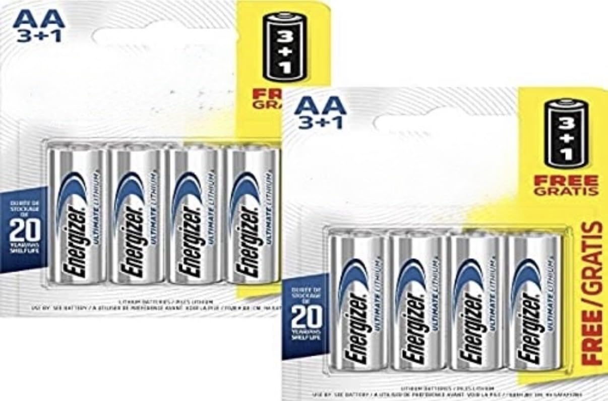 All Trade Direct 8 X Energizer Aa Lithium Batteries Digital Camera Lr6 L91 Long Life Expiry 2030