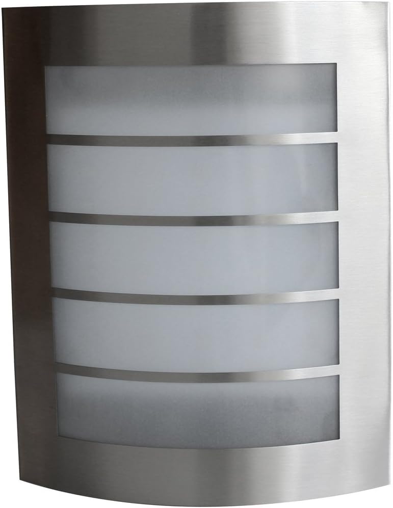 Eco Light ST5001 A+ Outdoor Wall Light, Steel, 8 Watts, Silver, 26.5 x 17.9 x 6.4 cm - Image 5